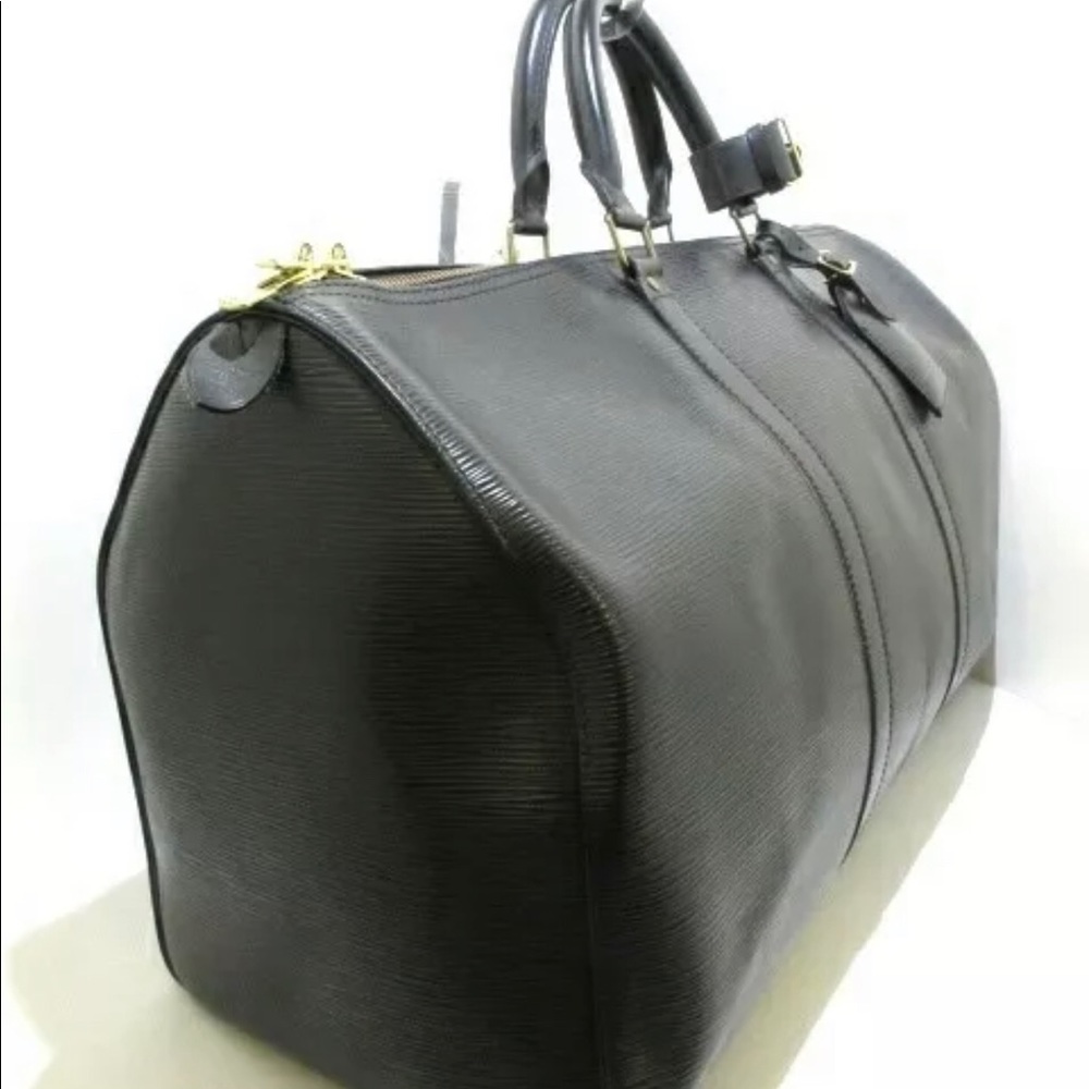 Louis Vuitton Black Epi Keepall 50 - Picture 2 of 8